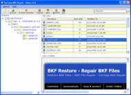 MS Backup Repair Software screenshot